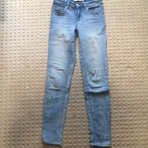 Light blue garage skinny jeans